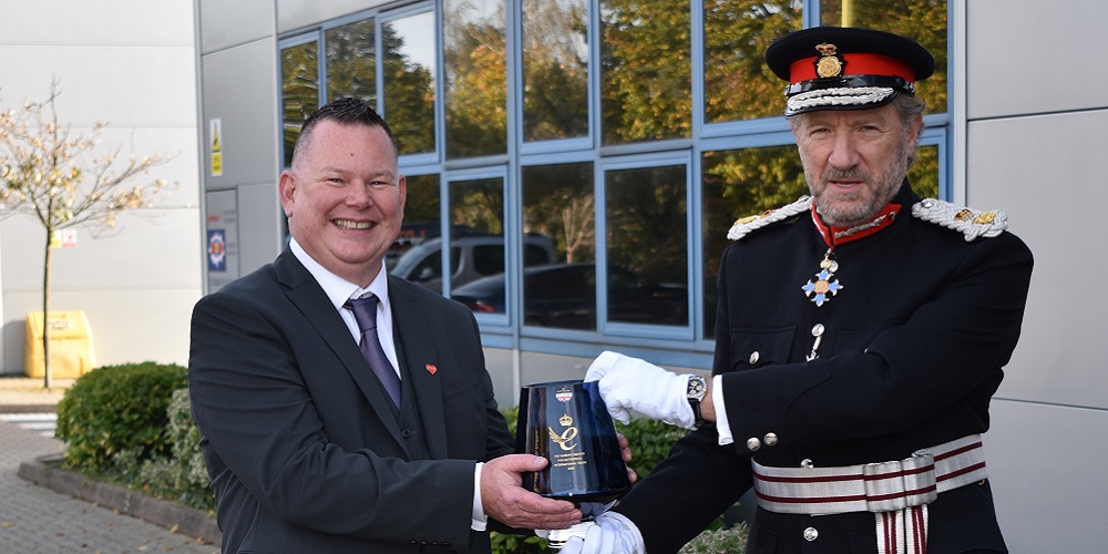 Gordon Deutch receiving the Queen’s Award for Enterprise: International Trade.