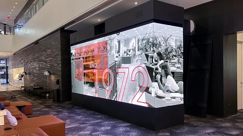 SNA Displays Creates LED Centerpiece for Gensler Houston Lobby, slide 2