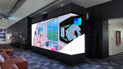 SNA Displays Creates LED Centerpiece for Gensler Houston Lobby, slide 3