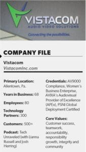 Vistacom company profile.