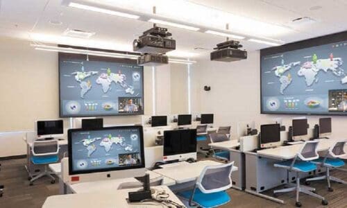 large conference room with Extron MediaPort 300