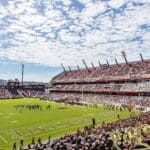 Snapdragon stadium outfitted with EAW AC6 loudspeakers.