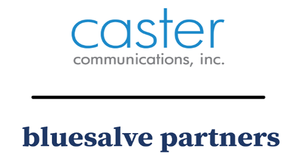Logos of Caster and bluesalve stacked together.