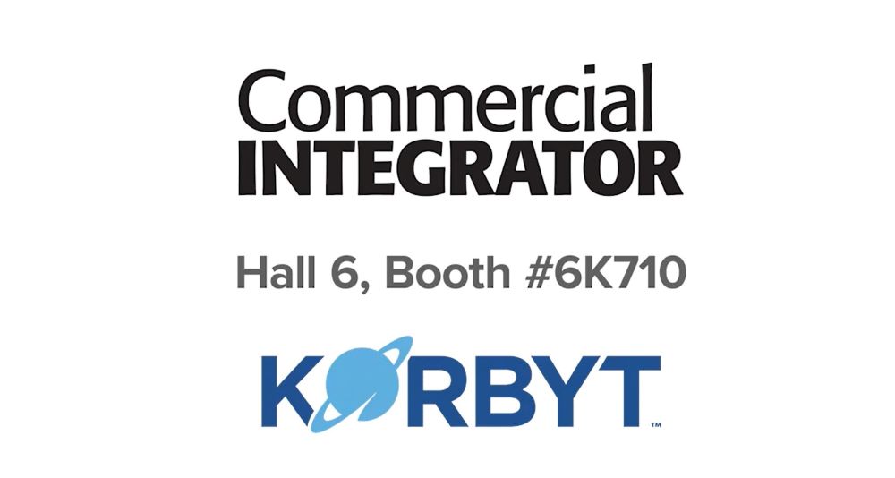 Commercial Integrator and Korbyt poster.