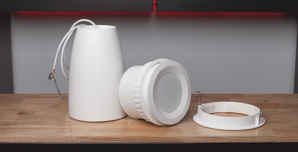 Pure Resonance Audio C5 speaker in white.