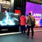 visitors looking at LAMPRO ISE 2023 booth