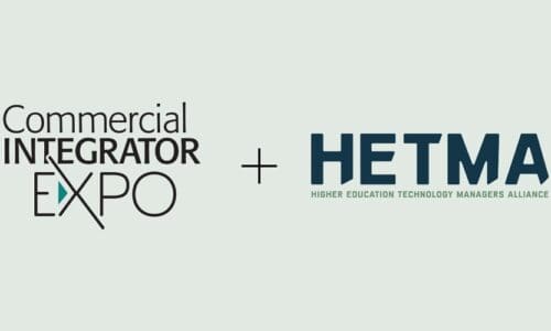 Commercial Integrator expo HETMA logos.