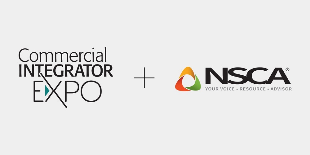 Commercial Integrator Expo and NSCA logos.