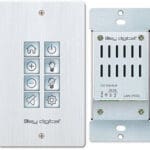 Key Digital KD-WP8-2 keypad from the front and rear.