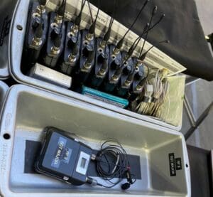 Shure transmitters for Super Bowl LVII.