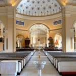 Interior dome of Baltimore Basilica.