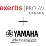 Exertis Pro AV Canada logo above Yamaha UC logo