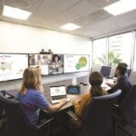 Zoom Room hybrid office hybrid work videoconferencing