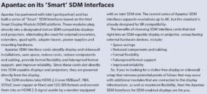 APANTAC on its Smart SDM interfaces