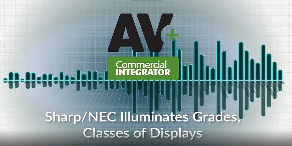 Screenshot of AV+ podcast with Sharp/NEC Display Solutions.
