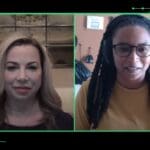 Screenshot of Alesia Hendley and Melody Craigmyle discussing E4 Experience.