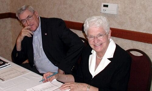 Don and Carolyn Davis at book signing