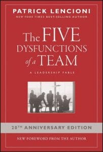 Five Dysfunctions of a Team book cover