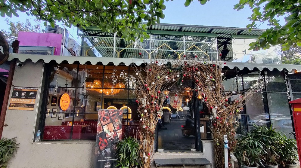 Exterior of Kissa Rooftop Lounge, Mumbai.
