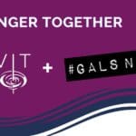 WAVIT and#GALSNGEAR logos with a slogan above, "Stronger Together."
