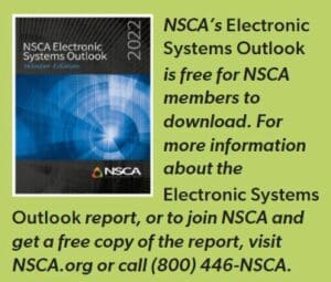 NSCA Electronic Systems Outlook Sidebar