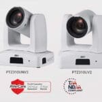 AVer PTZ cameras, the PTZ310UNV2 and PTZ310UV2.