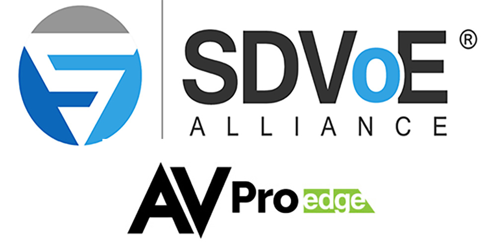 AVPro Edge and SDVoE Alliance logos.