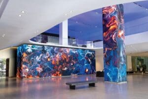 SNA Displays large format display in AT&T lobby