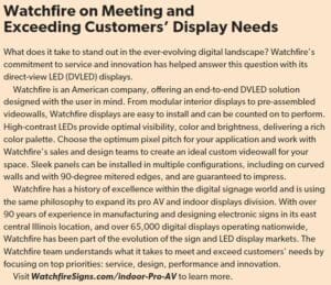 Watchfire on Meeting and exceeding customers display needs