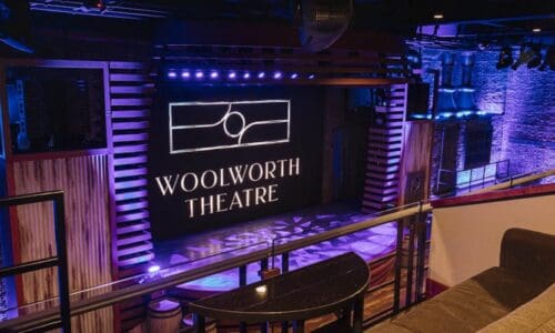 View of Woolworth Theatre outfitted with DiGiCo SD12T console.