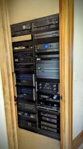 Rack with Netgear Switches