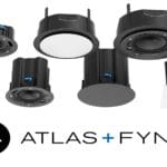 AtlasIED IsoFlare series with AltasIED and Fyne Audio logos.