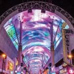 Digital signage at Fremont Street in Las Vegas.