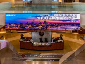 Experiential signage at Louisville airport.
