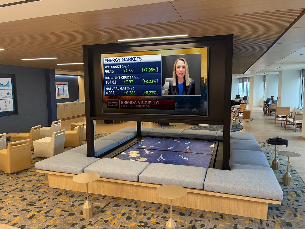 Red Dot Digital Media Deploys Interactive Koi Pond at Major Bank’s HQ, slide 3