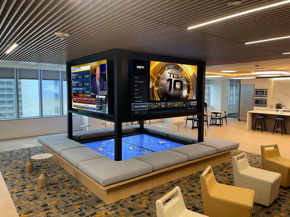 Red Dot Digital Media Deploys Interactive Koi Pond at Major Bank’s HQ, slide 2