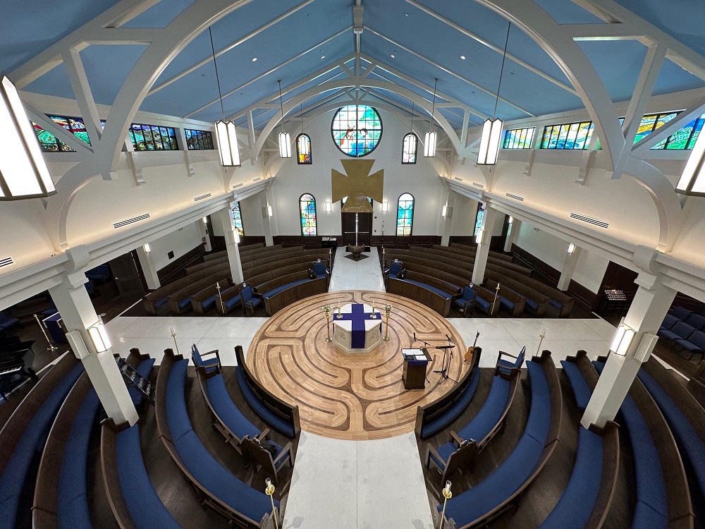 Berkeley Prep’s brand-new chapel outfitted with Sennheiser EW-DX audio system.