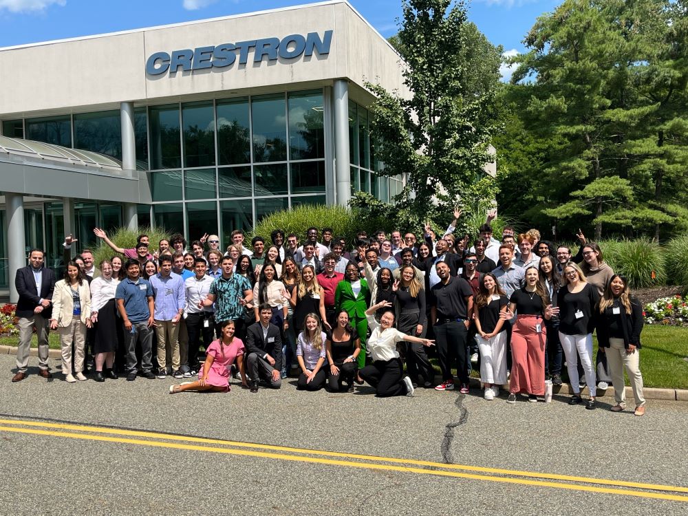 Crestron interns came together in New Jersey for Crestron Internnovation Expo.