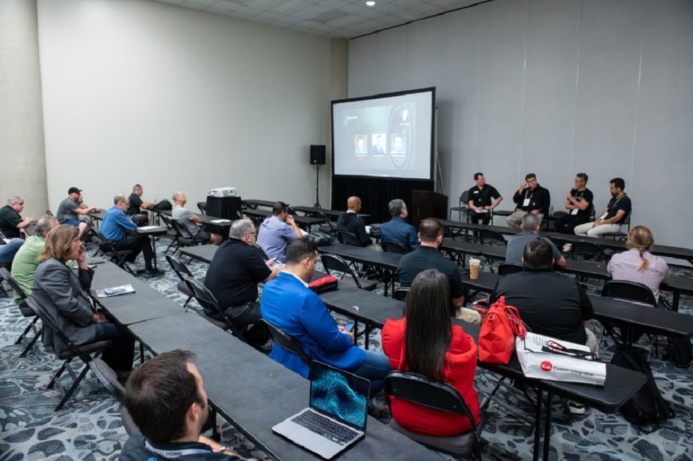 Attendees at an education session, UC&C Commercial Integrator Expo Conference CIX23