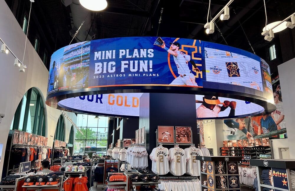 Datapath & Watchfire: A Grand Slam for Houston Astros' Stadium Store -  Commercial Integrator