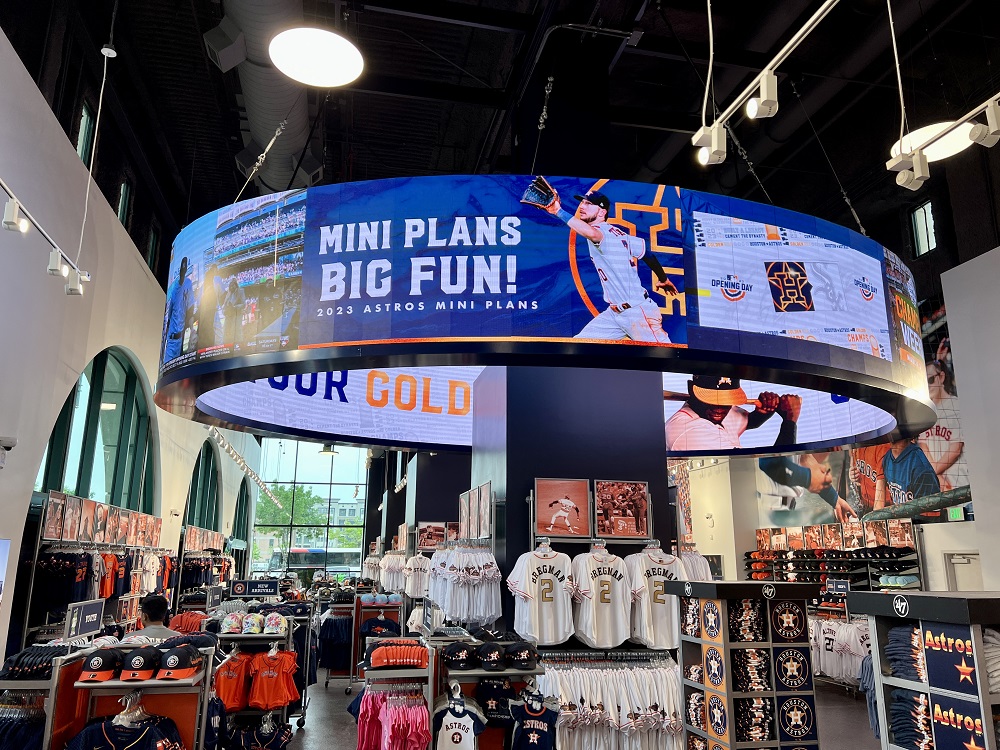 Datapath & Watchfire: A Grand Slam for Houston Astros' Stadium Store -  Commercial Integrator