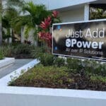 Outside of Just Add Power's new facility