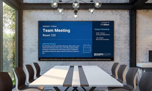 Mockup of Korbyt Anywhere with Zoom integration.