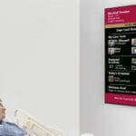 Mockup of Patient Engagement Board in patient's hospital room.