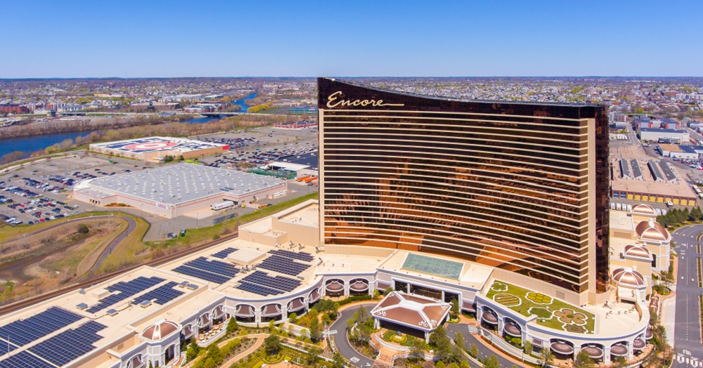 View of Encore Casino in Boston.