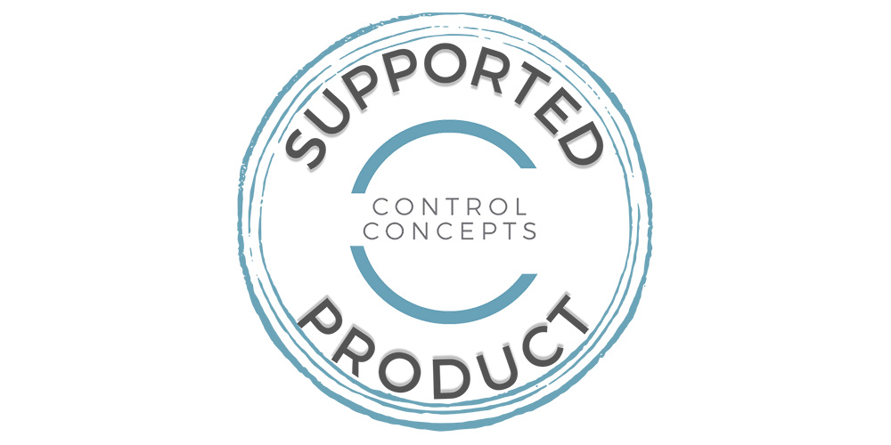 Control Concepts Supported Product program logo.