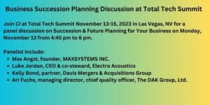 Total Tech Summit November 2023 Call out