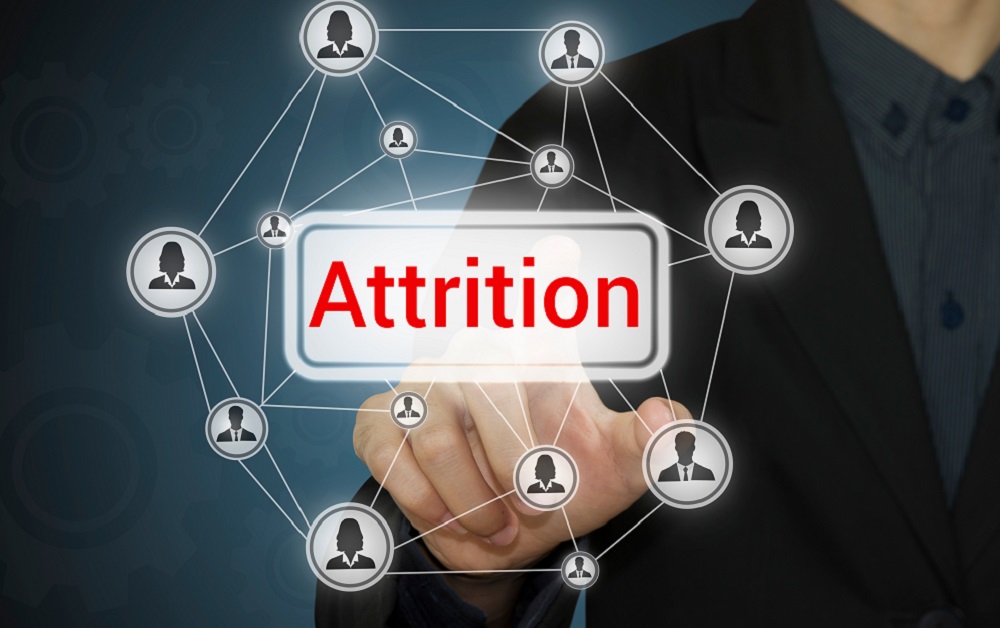 Person pointing to attrition, a topic covered by Kirk MacDowell at TTS.