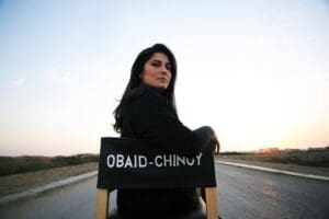 Sharmeen Obaid Chinoy in director's chair