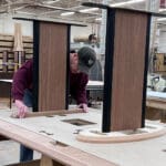 Andy working on a Marshall Furniture design build.